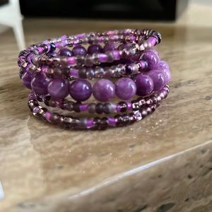 Purple wrap bracelet